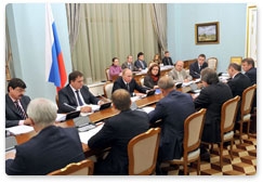 Prime Minister Vladimir Putin holds a meeting of the supervisory board of the Strategic Initiatives Agency