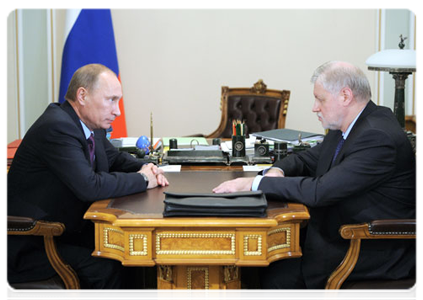 Prime Minister Vladimir Putin meeting with A Just Russia leader Sergei Mironov|22 october, 2011|12:41