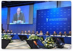 Prime Minister Vladimir Putin takes part in a meeting of the Board of the Chamber of Commerce and Industry