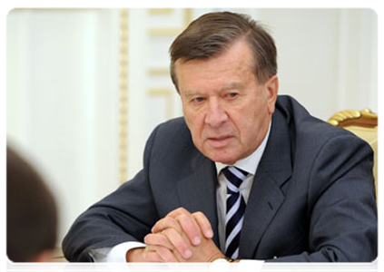 First Deputy Prime Minister Viktor Zubkov at a Government Presidium meeting|14 november, 2011|16:58