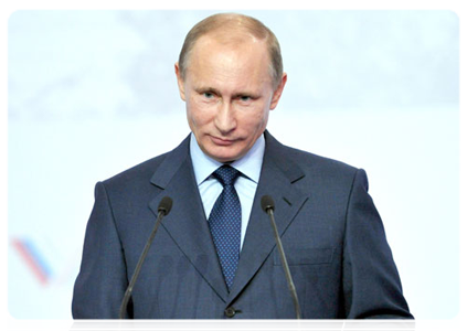 Председатель Правительства Российской Федерации В.В.Путин принял участие в пленарном заседании Всероссийского форума сельской интеллигенции|15 ноября, 2011|20:45