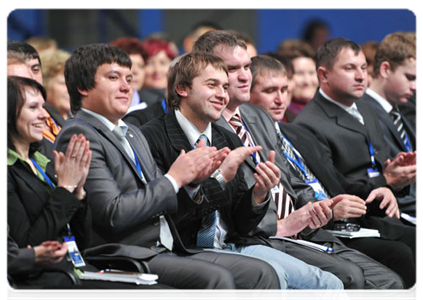 Участники пленарного заседания Всероссийского форума сельской интеллигенции|15 ноября, 2011|20:45