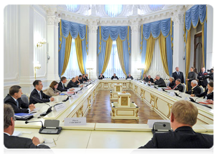 Prime Minister Vladimir Putin meets with representatives of the German business community|16 november, 2011|16:52