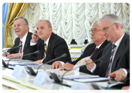 Representatives of the German business community at a meeting with Prime Minister Vladimir Putin|16 november, 2011|16:52