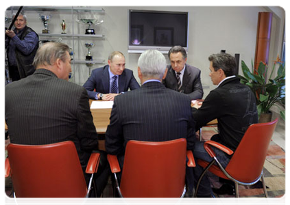 Prime Minister Vladimir Putin meeting with Russia’s ice hockey leadership|18 november, 2011|23:18