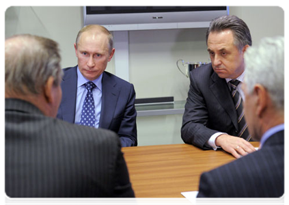 Prime Minister Vladimir Putin meeting with Russia’s ice hockey leadership|18 november, 2011|23:18