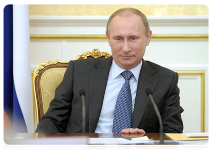 Prime Minister Vladimir Putin at the meeting of the Government Presidium|22 november, 2011|17:22