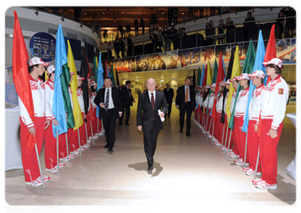 Prime Minister Vladimir Putin during a ceremony dedicated to the 100th anniversary of the Russian Olympic Committee|25 november, 2011|22:00