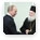 Prime Minister Vladimir Putin and Russian Railways CEO and chairman of St Andrew the First-Called Foundation’s board of trustees Vladimir Yakunin meet with Vatopedi Monastery Archimandrite Ephraim and Monk Nektarios