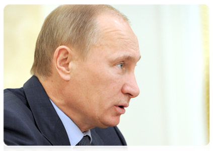 Prime Minister Vladimir Putin at a Government Presidium meeting|29 november, 2011|18:58