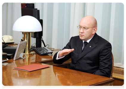 Nenets Autonomous Area Governor Igor Fyodorov at a meeting with Prime Minister Vladimir Putin|5 november, 2011|12:30