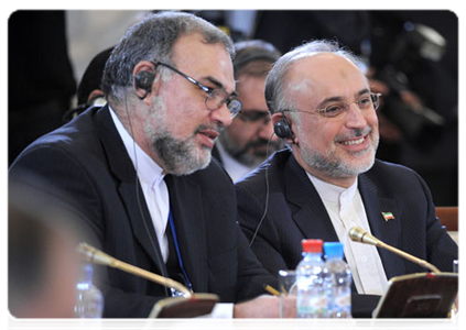 Iranian Foreign Minister Ali Akbar Salehi at an expanded meeting of the SCO heads of government|7 november, 2011|16:59