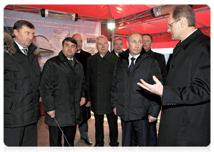 Prime Minister Vladimir Putin attends the opening of the Northern bypass motorway in Novosibirsk|8 november, 2011|14:11