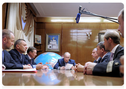 Председатель Правительства Российской Федерации В.В.Путин провёл в Северодвинске совещание по вопросам гособоронзаказа в области судостроения|9 ноября, 2011|17:34