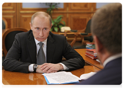 Prime Minister Vladimir Putin meeting with Chechen leader Ramzan Kadyrov|13 december, 2011|16:03