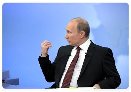 Специальная программа «Разговор с Владимиром Путиным. Продолжение»|15 декабря, 2011|14:23
