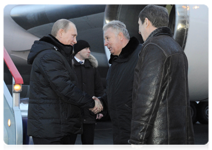 Prime Minister Vladimir Putin arrives in the Magadan Region|17 december, 2011|08:10