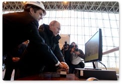 Prime Minister Vladimir Putin visits the Sayano-Shushenshaya hydroelectric power station and takes part in the commissioning ceremony for a new power unit