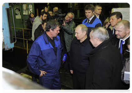 Председатель Правительства Российской Федерации В.В.Путин посетил ОАО «Балтийский завод»|2 декабря, 2011|18:31