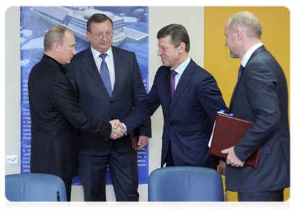 В присутствии Председателя Правительства Российской Федерации В.В.Путина был подписан ряд документов|2 декабря, 2011|20:19