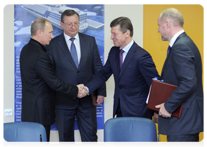 The following documents were signed in the presence of Prime Minister Vladimir Putin|2 december, 2011|20:19