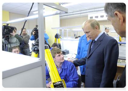Председатель Правительства Российской Федерации В.В.Путин посетил Политехнический колледж городского хозяйства|23 декабря, 2011|18:58