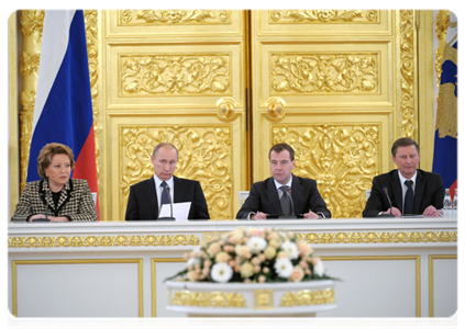 Prime Minister Vladimir Putin at a session of the State Council of the Russian Federation|26 december, 2011|16:53