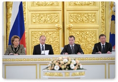 Prime Minister Vladimir Putin attends a session of the State Council of the Russian Federation