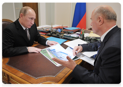 Prime Minister Vladimir Putin meeting with Mordovian leader Nikolai Merkushkin|27 december, 2011|10:49