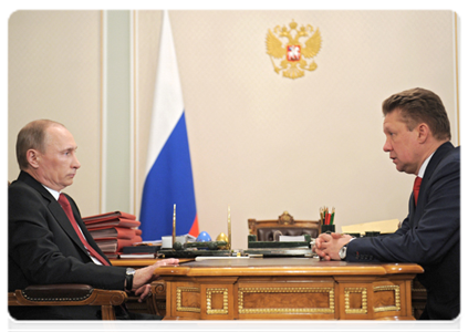 Prime Minister Vladimir Putin meets with Gazprom CEO Alexei Miller|30 december, 2011|15:08