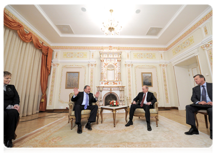 Prime Minister Vladimir Putin meets with Israeli Deputy Prime Minister and Minister of Foreign Affairs Avigdor Lieberman|7 december, 2011|18:24