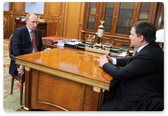 Prime Minister Vladimir Putin meets with Andrei Nikitin, General Director of the Agency for Strategic Initiatives (ASI)