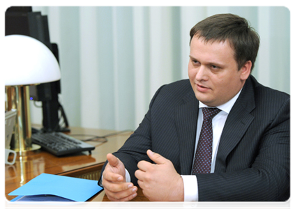 ASI General Director Andrei Nikitin at a meeting with Prime Minister Vladimir Putin|9 december, 2011|13:07