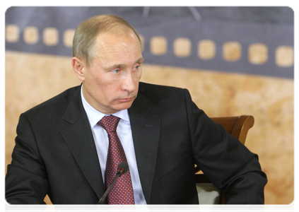 Prime Minister Vladimir Putin chairing a session of the Government Council for the Advancement of the National Film Industry|1 february, 2011|18:40