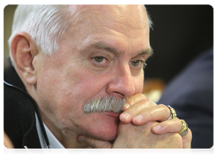 Nikita Mikhalkov, Chairman of the Union of Cinematographers of the Russian Federation, at a meeting of the Government Council on the Development of Russian Cinematography|1 february, 2011|18:40