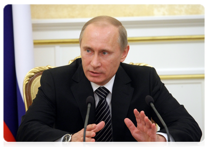 Prime Minister Vladimir Putin at the Government Presidium meeting|10 february, 2011|18:35