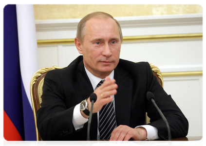 Prime Minister Vladimir Putin at the Government Presidium meeting|10 february, 2011|18:35