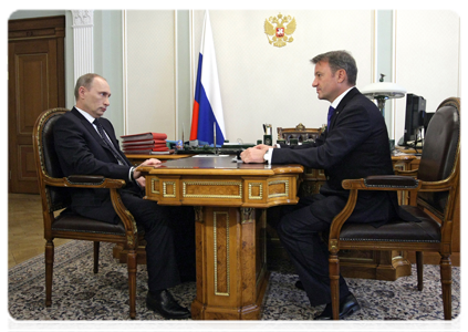 Prime Minister Vladimir Putin meeting with Sberbank CEO German Gref|14 february, 2011|12:37