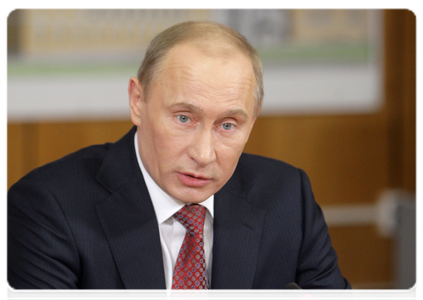 Prime Minister Vladimir Putin chairs a meeting on modernising Moscow’s healthcare system|15 february, 2011|18:58