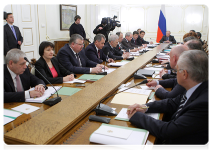 Prime Minister Vladimir Putin chairing Government Presidium meeting|2 february, 2011|18:20