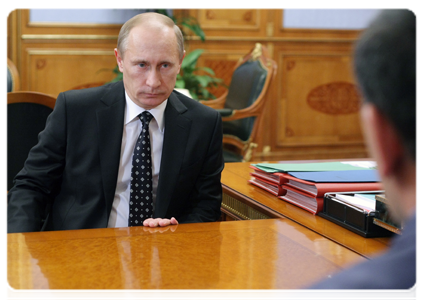 Prime Minister Vladimir Putin and President of Ingushetia Yunus-Bek Yevkurov|21 february, 2011|11:34