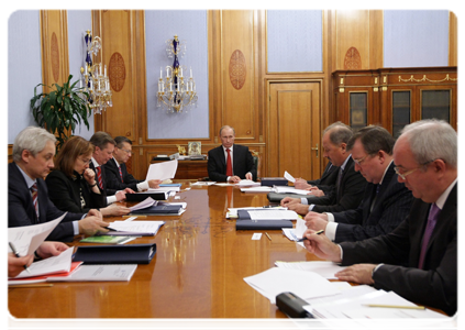 Prime Minister Vladimir Putin at a meeting of the Vnesheconombank Observation Council|22 february, 2011|22:20