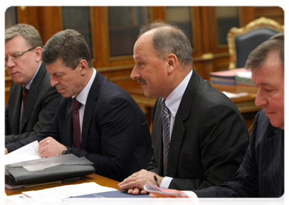 Vnesheconombank President Vladimir Dmitriev at a meeting of the Vnesheconombank Observation Council|22 february, 2011|22:20