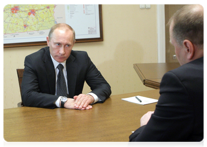 Prime Minister Vladimir Putin at a meeting with Kaliningrad Region Governor Nikolai Tsukanov|23 february, 2011|20:08