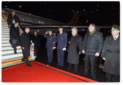 Prime Minister Vladimir Putin arrives in Brussels for a two-day visit