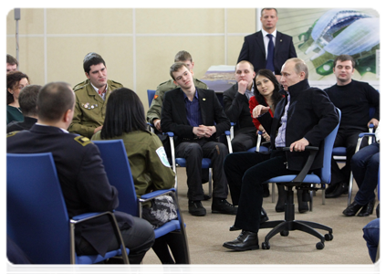 Prime Minister Vladimir Putin meeting in Sochi with representatives of student organisations|26 february, 2011|13:28