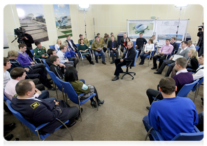 Prime Minister Vladimir Putin meeting in Sochi with representatives of student organisations|26 february, 2011|13:28