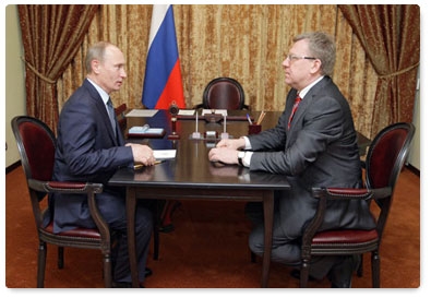 Vladimir Putin meets with Deputy Prime Minister and Finance Minister Alexei Kudrin