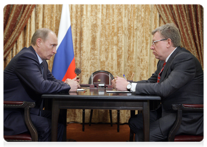 Prime Minister Vladimir Putin with Deputy Prime Minister and Finance Minister Alexei Kudrin|28 february, 2011|11:52