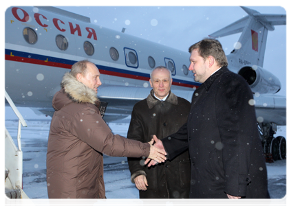 Prime Minister Vladimir Putin arriving in Kirov for working visit|3 february, 2011|18:38